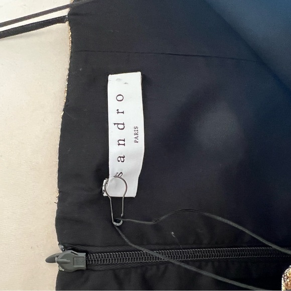 Sandro Metalic Gold Mini Dress - Picture 6 of 6